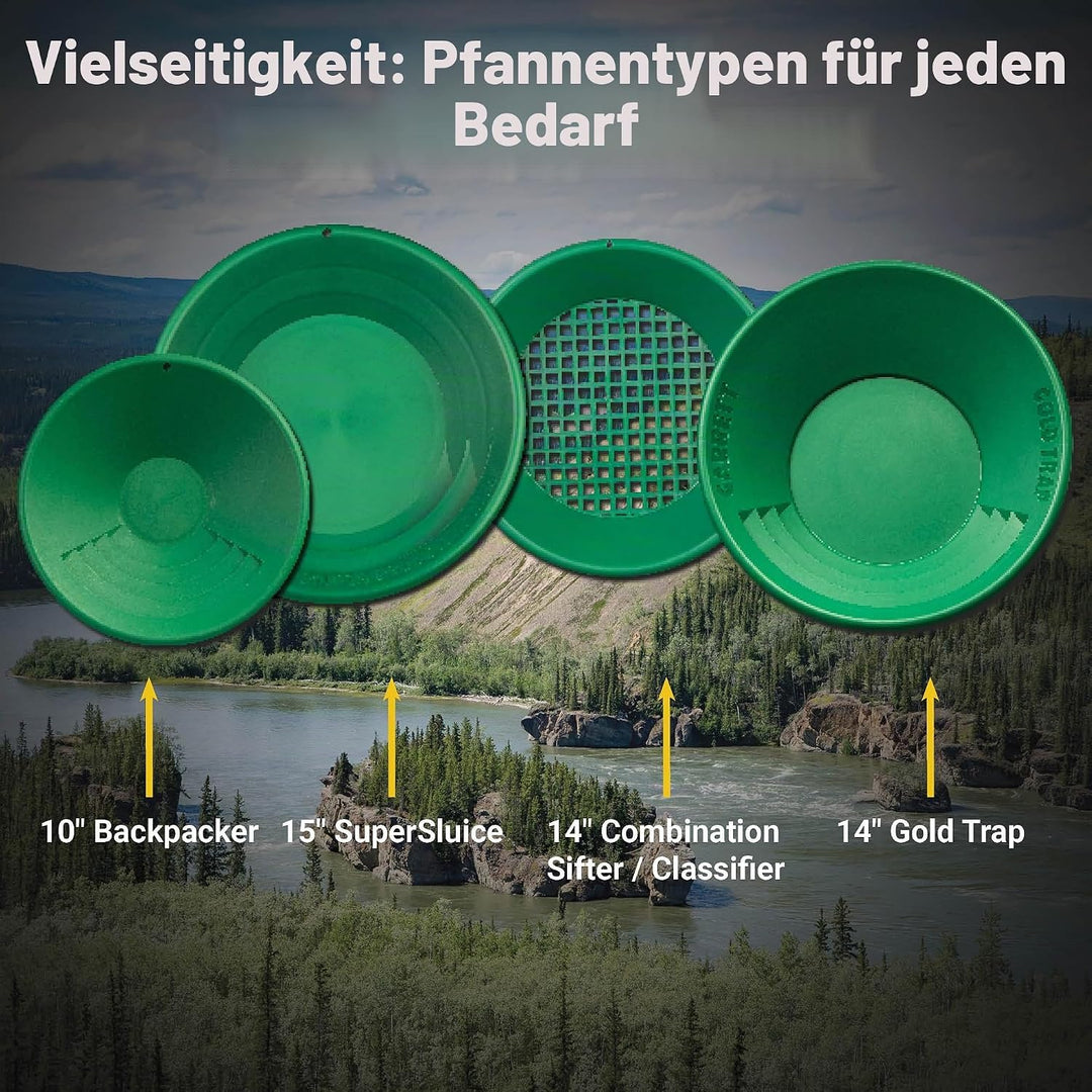 Garrett Goldwaschen Goldwaschpfanne nuggets24 Schatzsucher Deluxe Set