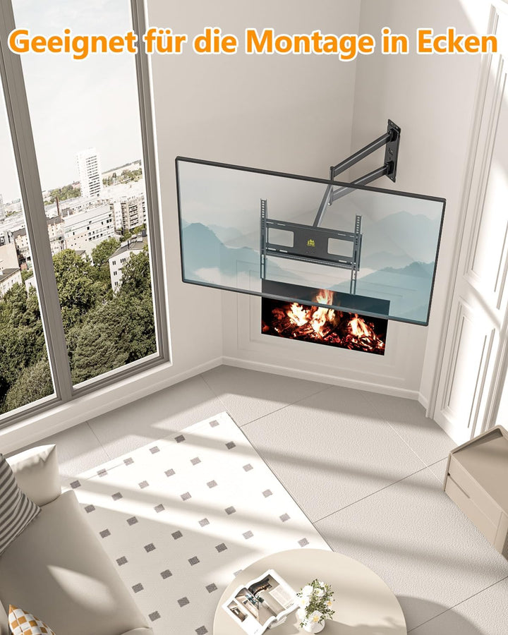 FORGING MOUNT TV Wandhalterung Langer Arm Ecke TV Halterung für 26-65 Zoll Fernseher 840mm Glatte Ve