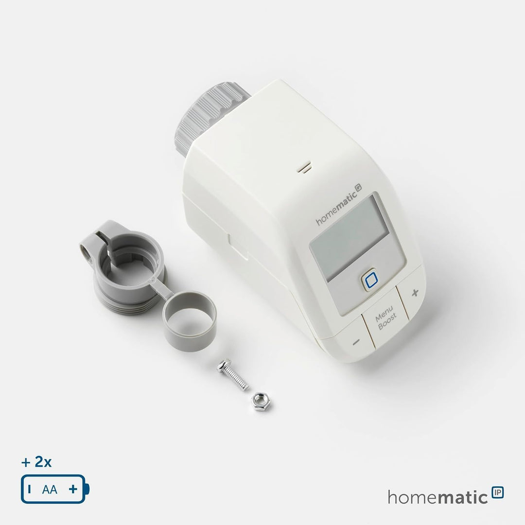 Homematic IP Smart Home Erweiterungsset Heizen – Basic, 3X digitaler Thermostat Heizung, Steuerung p