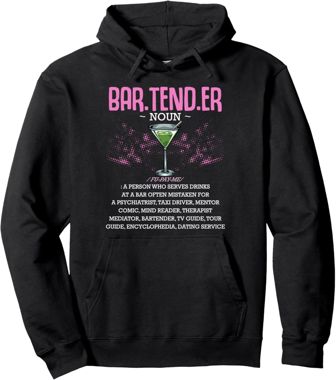 I'm The Bartender Barkeeper Kellner Club Bar Cocktails Shots Pullover Hoodie