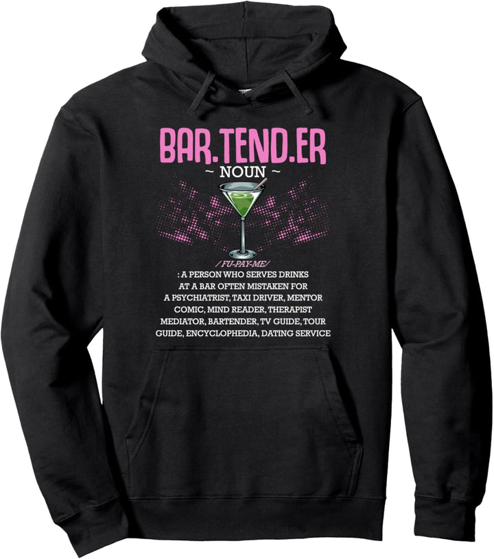 I'm The Bartender Barkeeper Kellner Club Bar Cocktails Shots Pullover Hoodie
