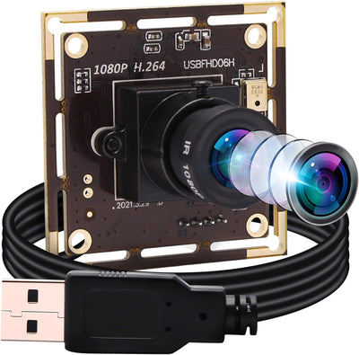 ELP Kamera 1080P Webcam H.264 Low Light USB Camera Mini Kamera Modul (3.6mm Objektiv USB Kamera Modu