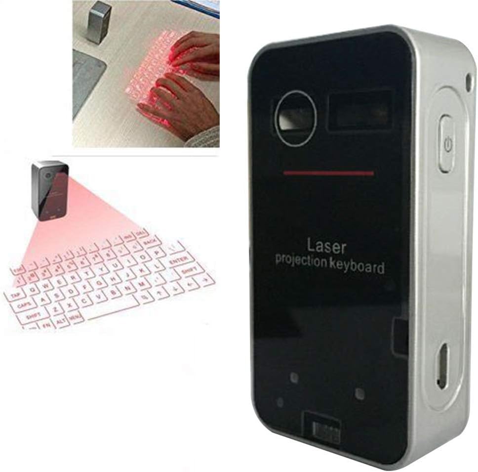 AGS Virtuelle Bluetooth-Tastatur und Maus für iPhone, iPad, Smartphone und Tablets