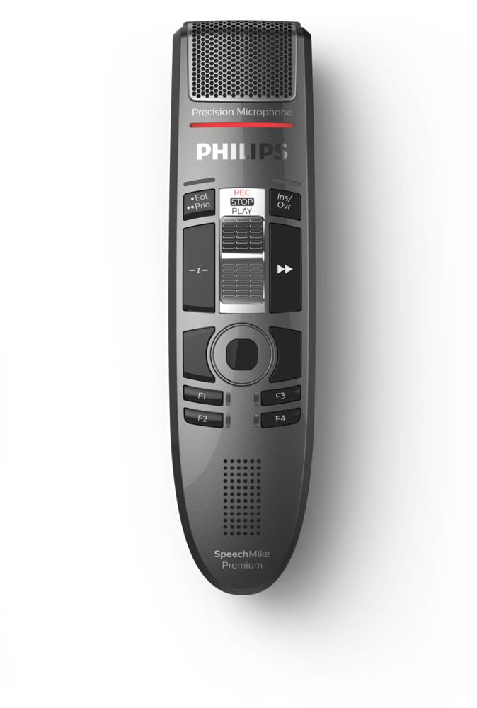 Philips SpeechMike Premium Touch Grigio, Metallico (SMP3720/00 - SpeechMike Premium Touch Dictation