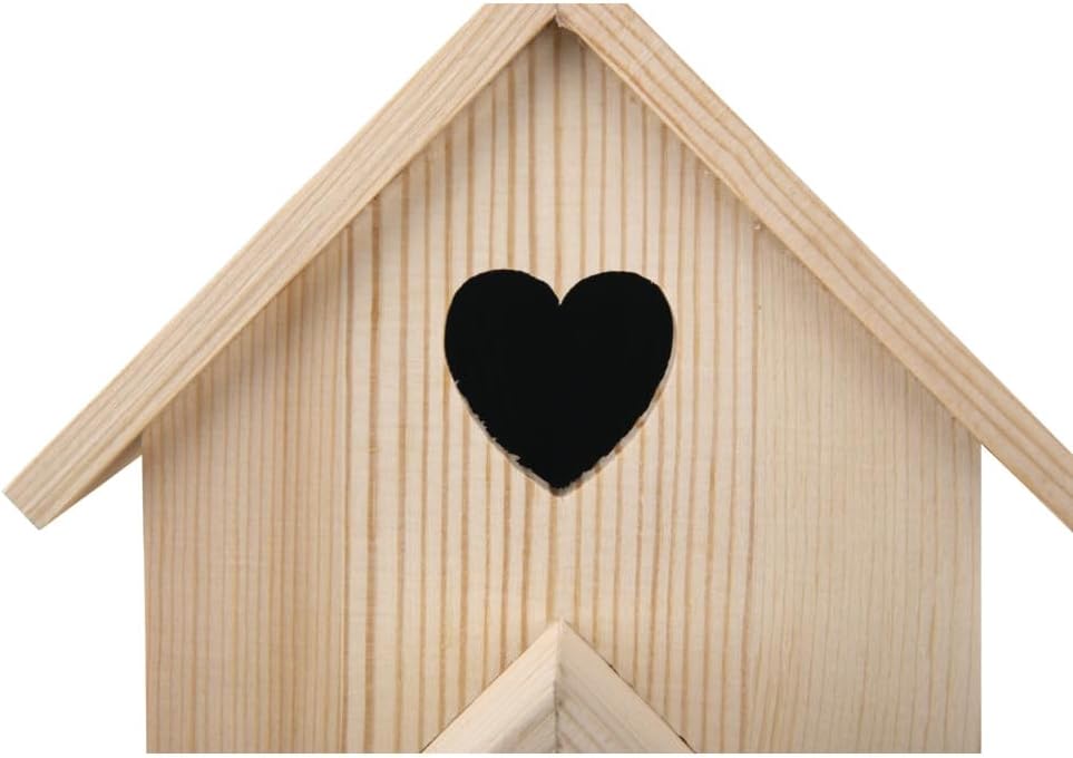Rayher Holz-Vogelhaus XL, Kiefernholz, FSC zertifiziert, 22 x 19 x 39 cm, 64510505, Natur 22x19x39cm