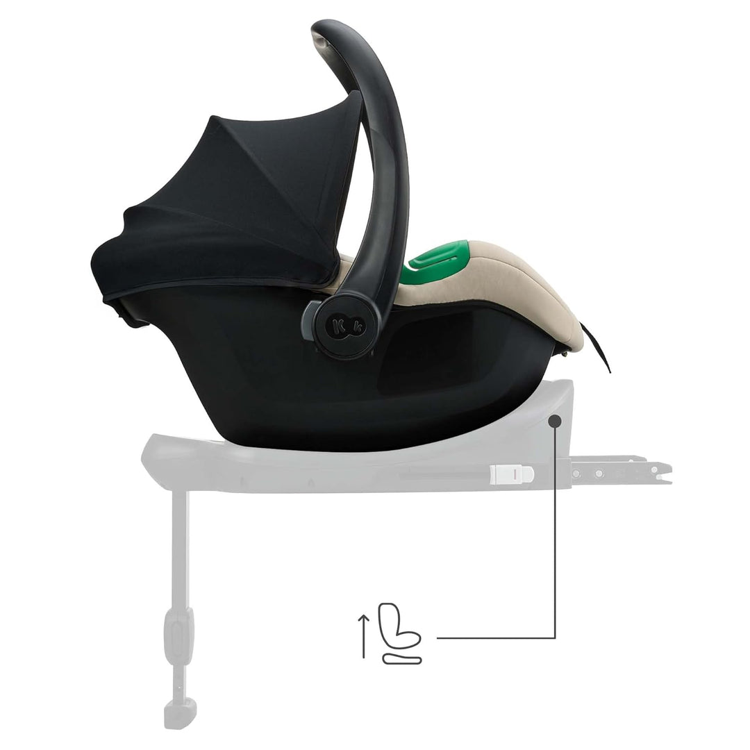 Kinderkraft MINK PRO 2 i-Size 40-87 cm Autositz, Tragesitz von Geburt an Gruppe 0+, verstellbares Ko