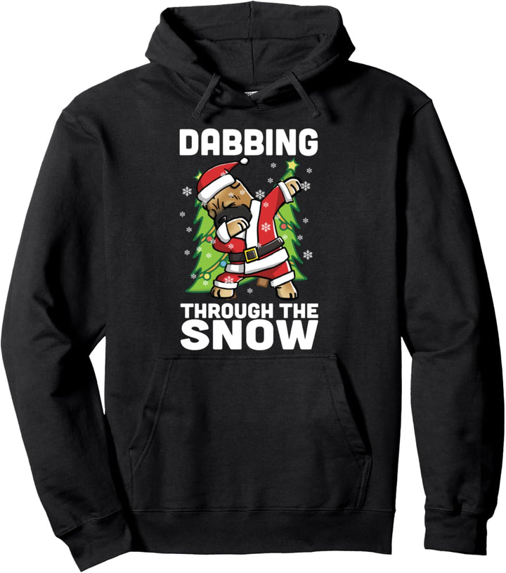 Dabbing Through The Snow Shar Pei Weihnachten Hund Pullover Hoodie