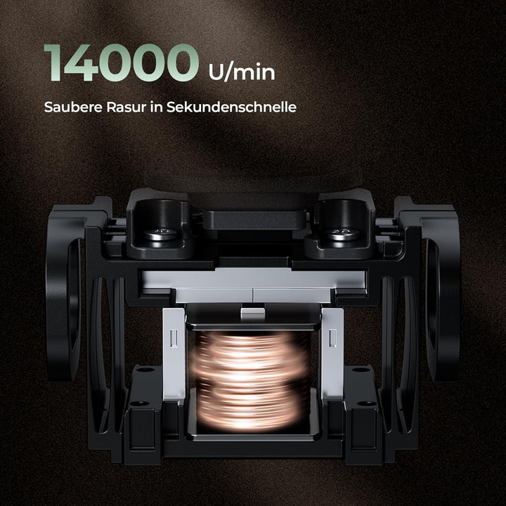 Yoose MINI 5 Rasierer Herren Elektrisch, Elektro Bart Trimmer Elektrorasierer Gesichtsrasierer Männe