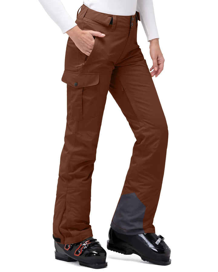 33,000ft Damen Skihose Outdoorhose Wasserdicht Winddichte Softshellhose Warme Gefütterte Thermohose