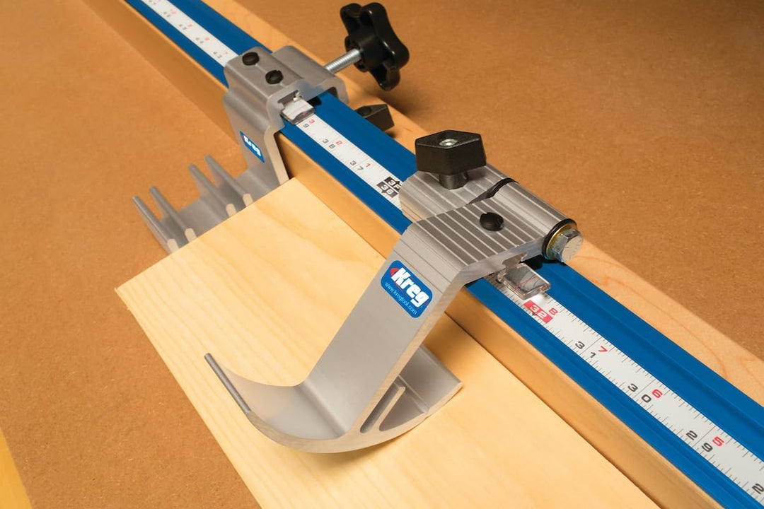 Schienen-Set mit Anschlägen 8-tlg. metrisch | für Gehrungssägen | Frästische