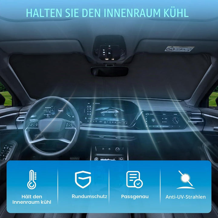 Sonnenschutz Auto Frontscheibe Ersatz für Audi A6 4L 2025-2026, Auto Windschutzscheibe Sonnenschutz