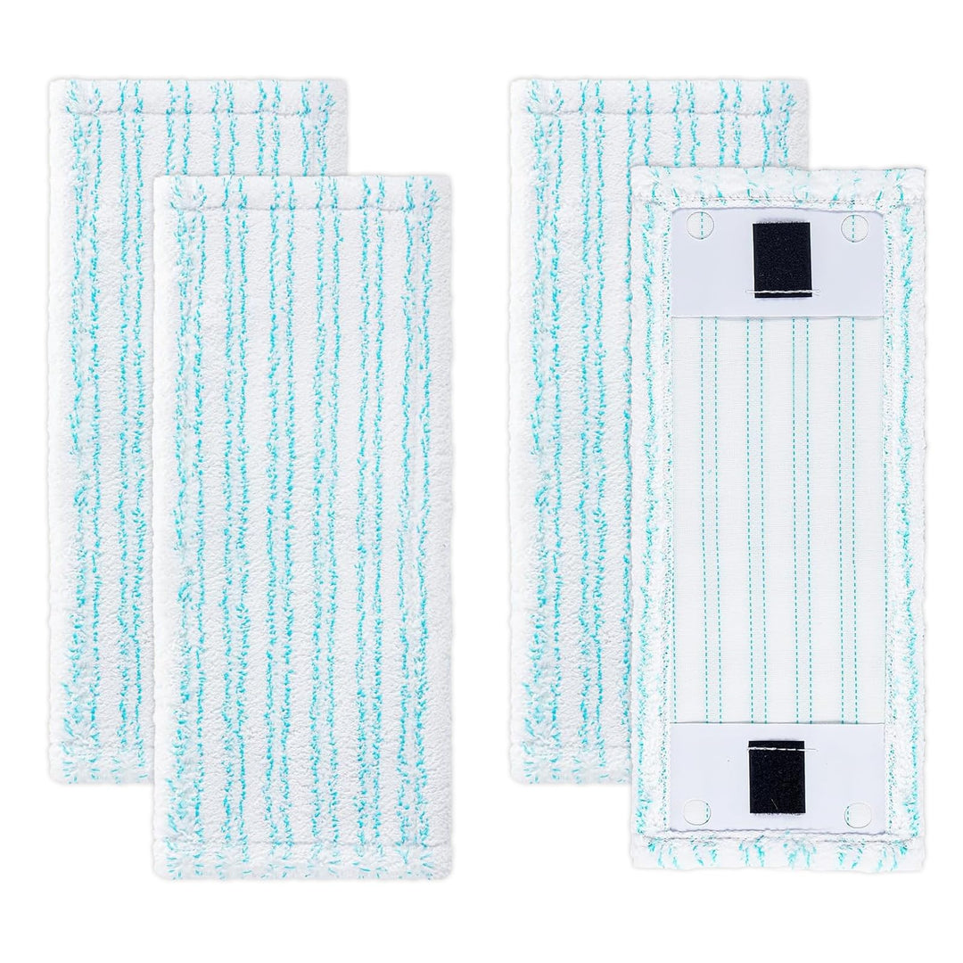 4 Stück Wischbezug für Leifheit Clean Twist M Ergo Micro Duo, 2 Arten Mikrofaser Effiziente Wasserau