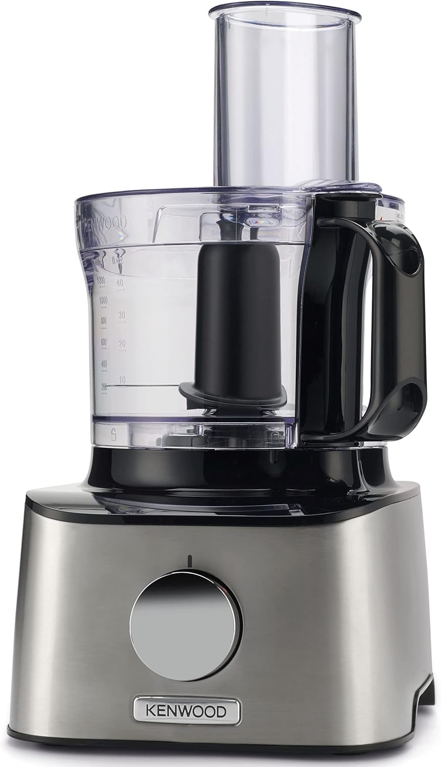 Kenwood Multipro Compact FDM301SS Kompakt-Küchenmaschine, 2,1 Liter, inkl. Edelstahl Messer, 3 Arbei