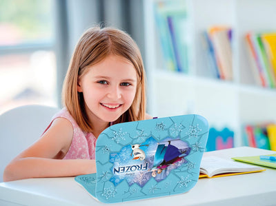 Clementoni Disney Frozen Laptop-Lernspiel, 4 Jahre, Kinder, elektronisches Geschenk, Italienischer s