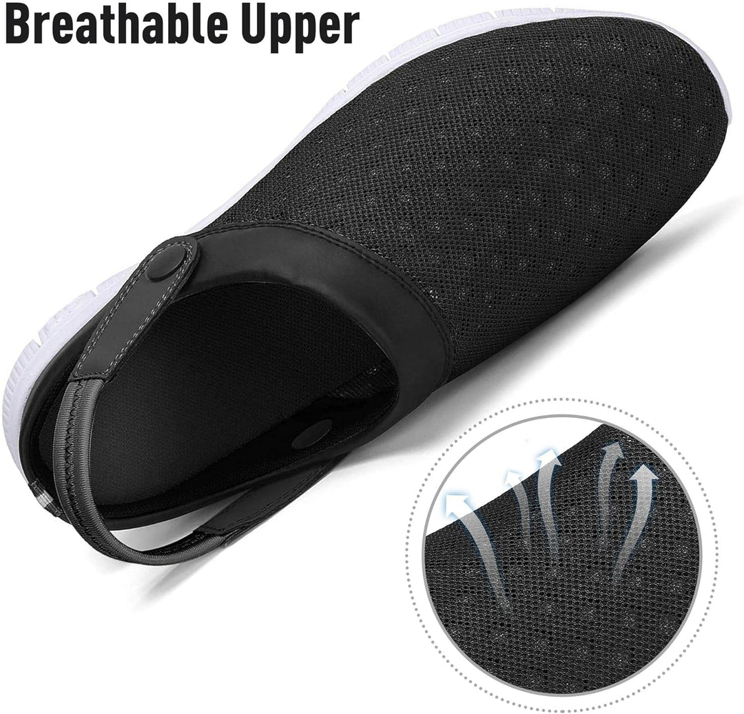 SAGUARO Sommer Clogs Herren Gartenschuhe Damen Hausschuhe Leicht Pantolette rutschfest Badelatschen