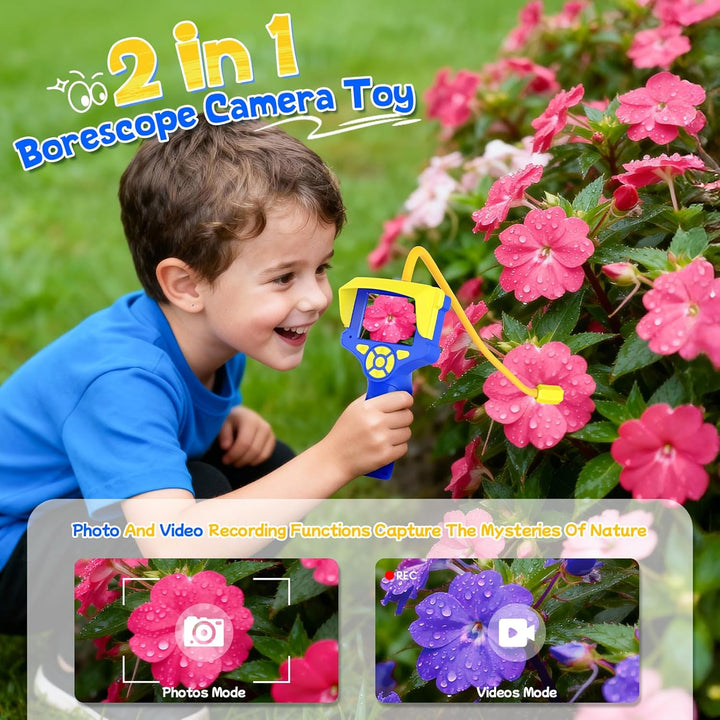 Endoskopkamera für Kinder - Outdoor Explorer Spielzeug für Junge ab 3-10 Jahre - 2,4 Zoll Display, 2