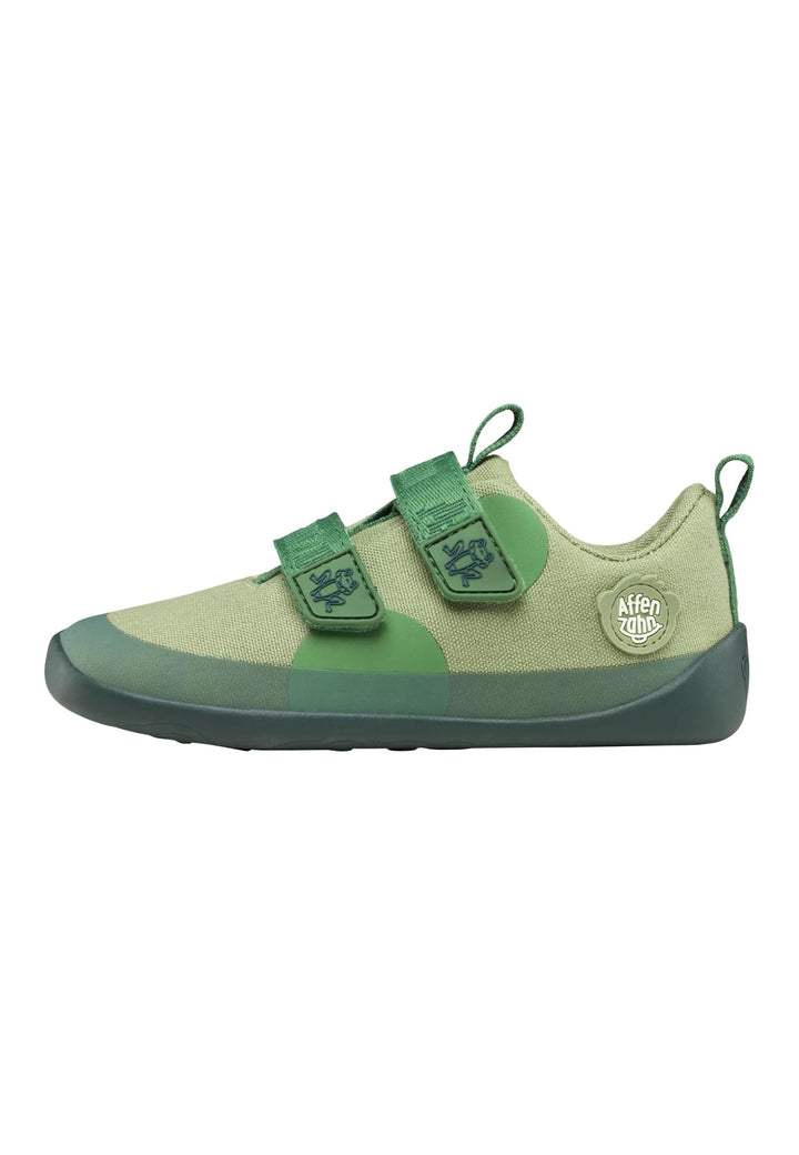 Affenzahn Barfussschuh Baumwolle Lucky Klettverschluss Vegan rutschfest Flexibel für den Sommer in G