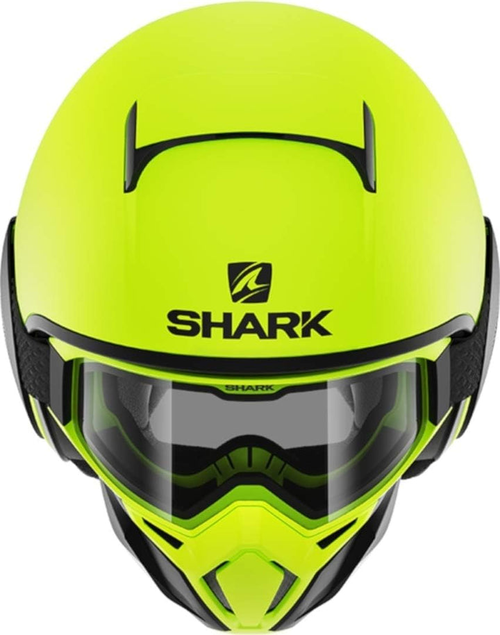 SHARK Herren NC Motorrad Helm, Gelb, XS, XS