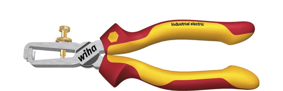 Wiha Abisolierzange Industrial electric (38867) 160 mm Zange für Elektriker, VDE geprüft, stückgeprü