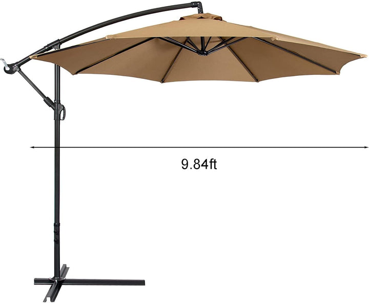 WUHNGD Ersatz-Sonnenschirm-Stoffbezug, 3 m / 8 Arme, strapazierfähiges Polyester, Ersatzbezug für fr