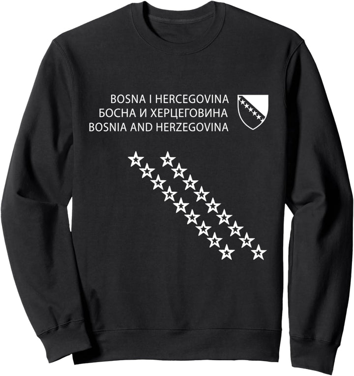 Bosnien und Herzegowina, Bosnien, Reisepass, Bosnien-Flagge. Sweatshirt