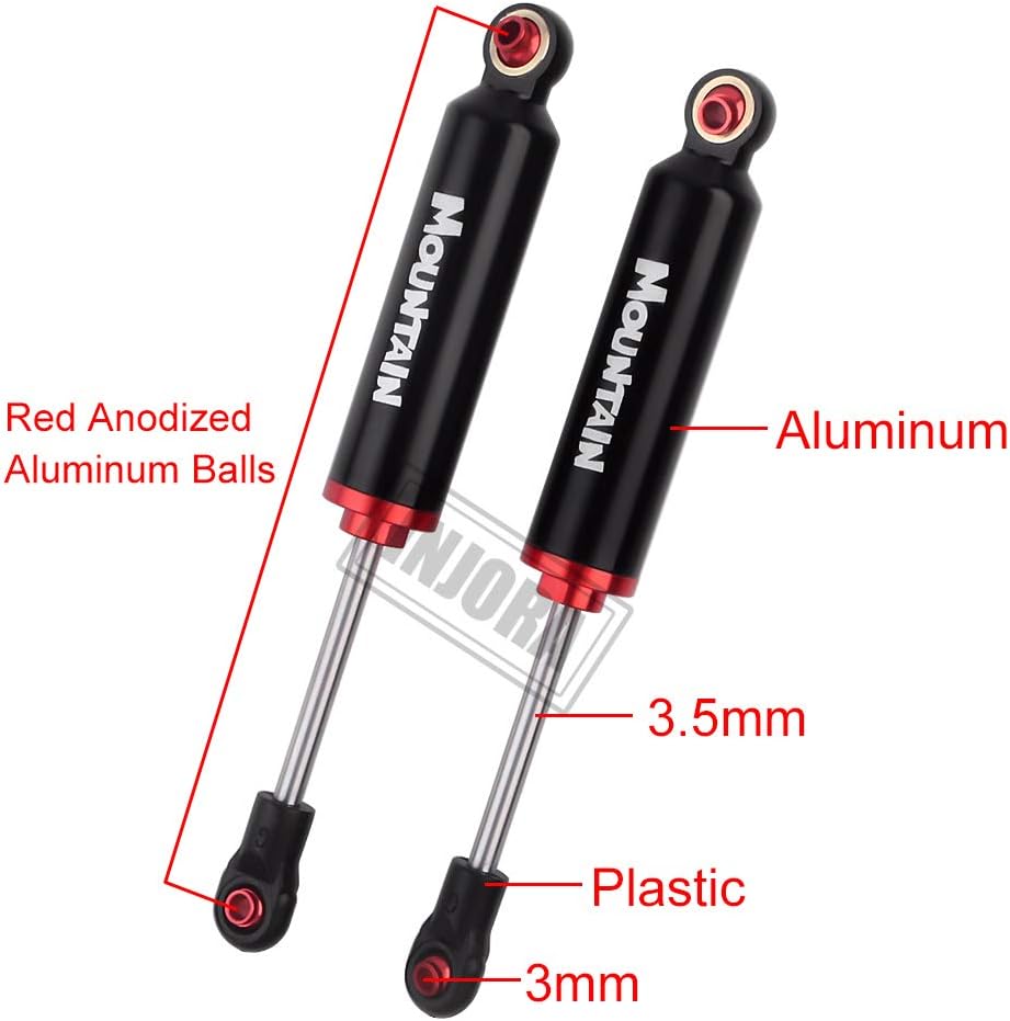 INJORA RC Stossdämpfer RC Shock Absorber RC Dämpfer Set für 1/10 RC Truck Crawler Axial SCX10 90046