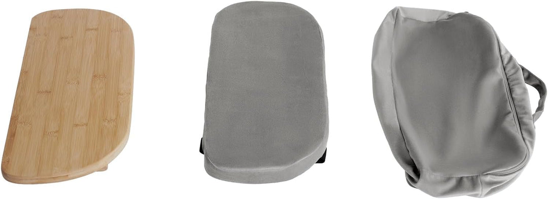 BAOCHADA Meditationsbank – Klappbare Ergonomische Bambus-Meditationsbank mit Bequemem Kissen, zum Kn
