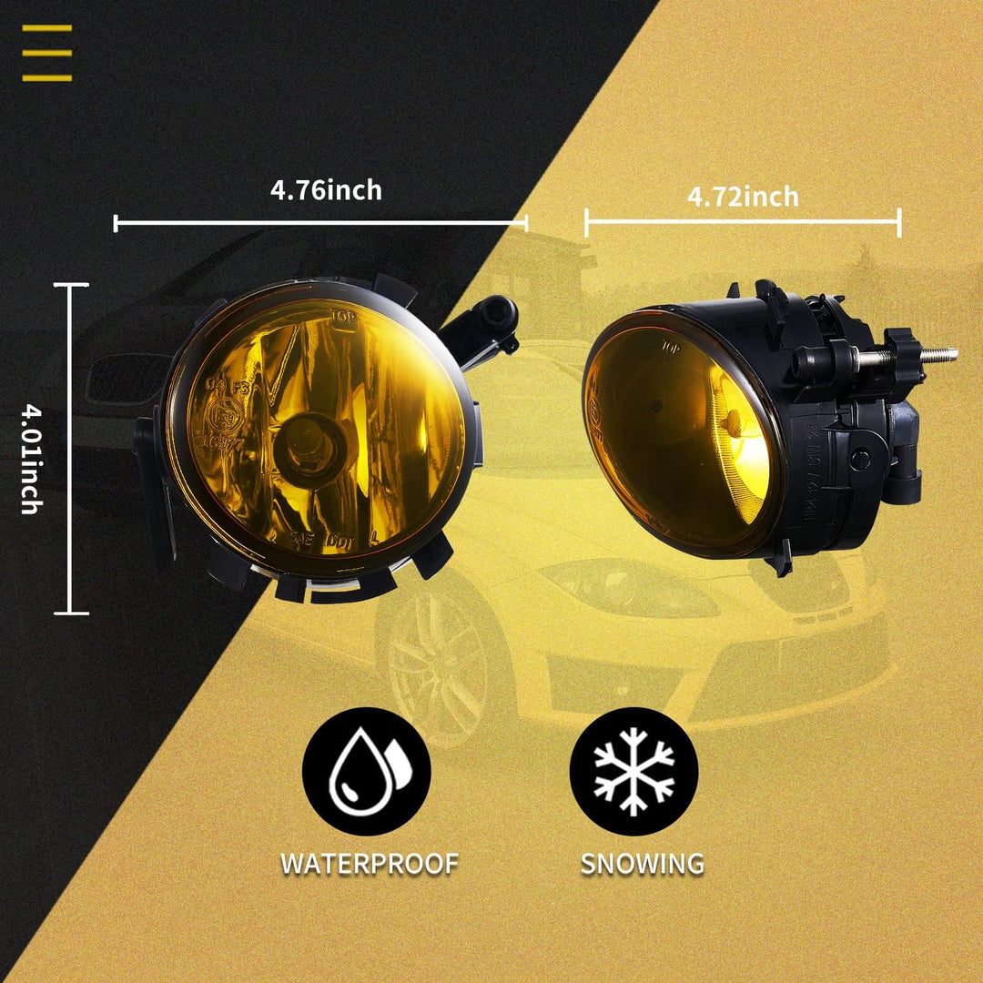 WISGOL Nebelscheinwerfer passt für SEAT Altea(5P1/5P5) 04/2009-up SEAT Ibiza V(6J1/6J5/6J8) 03/2008-