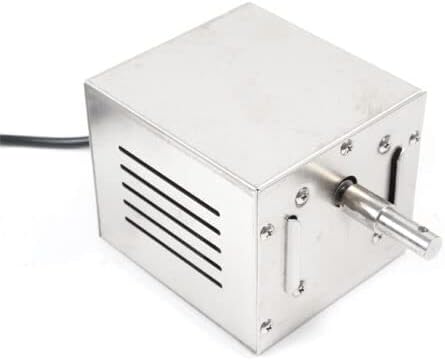 220V Grillmotor, 25W 60Kg Edelstahl BBQ Grill Zubehör Bräter Elektromotor Spanferkelgrillmotor Getri