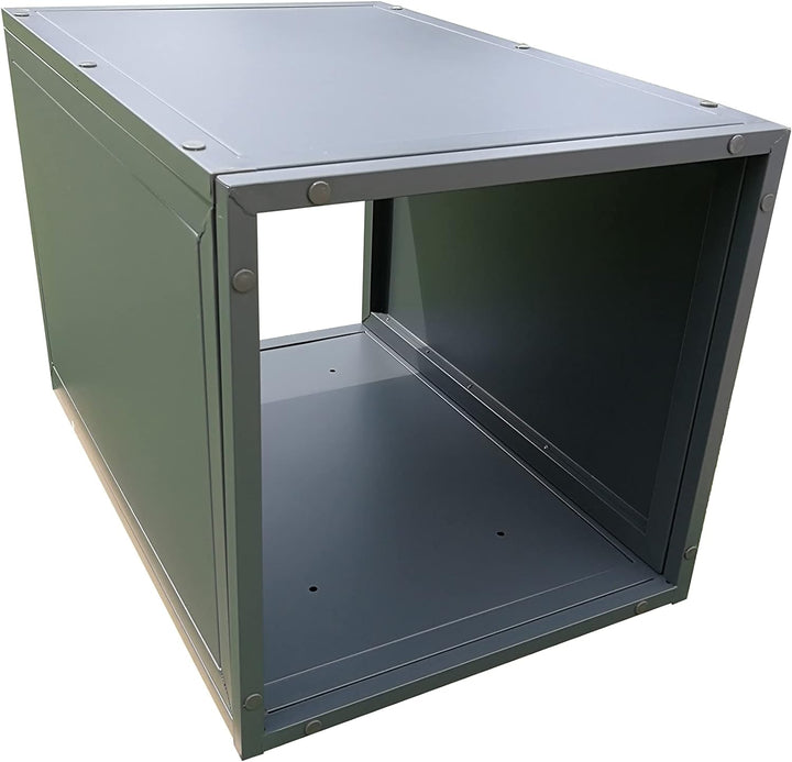 GRASEKAMP Qualität seit 1972 Box Anmachholz zu Kaminholzunterstand Kaminholzlager 48x48x70cm, grau,