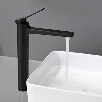 PHASAT Wasserhahn Bad,wasserhahn aufsatzwaschbecken,Hoch Aufsatzwaschbecken Armatur, Mischbatterie E