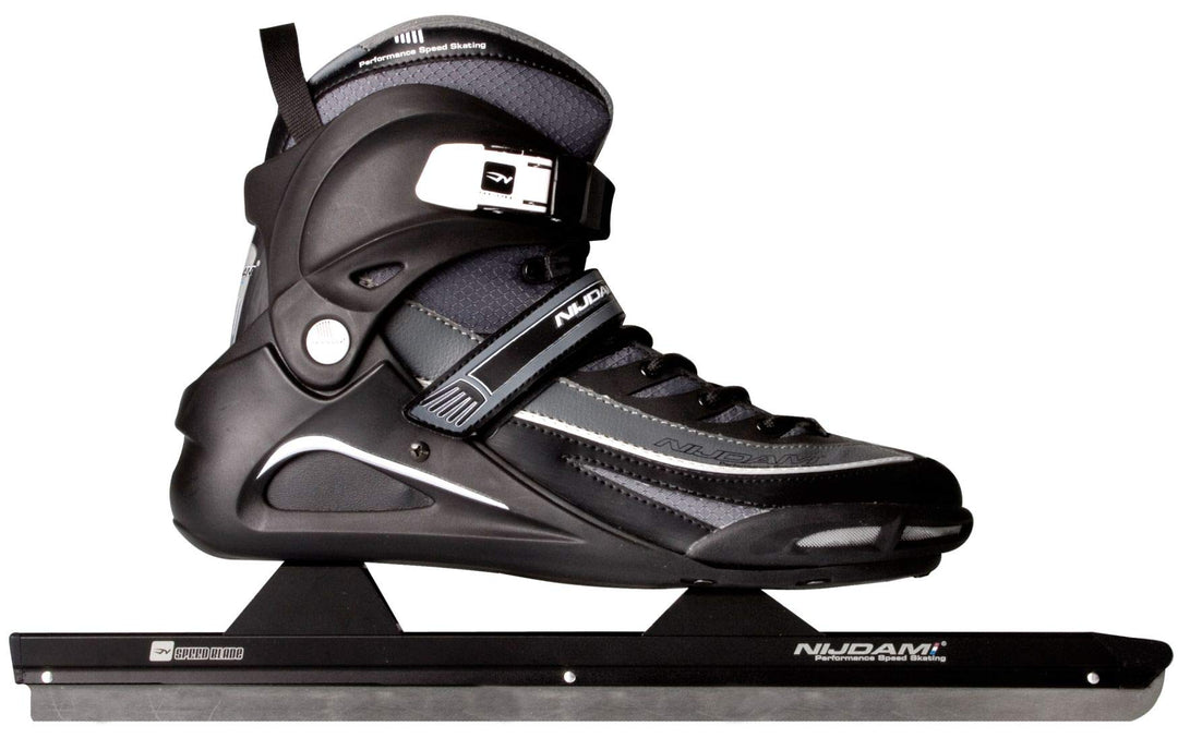 Nijdam Schnelllaufschlittschuhe Semi Softboot (42||schwarz-anthrazit)