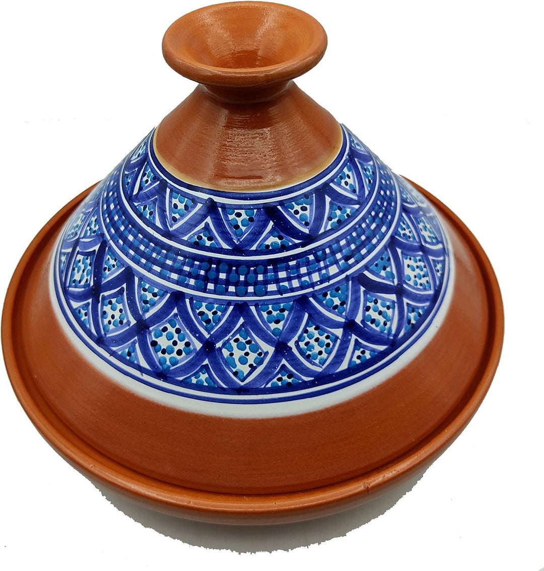 Tajine Terracotta-Topf Ethnischer Teller Marokkanisch Tunesisch XL 32 cm 0907211208