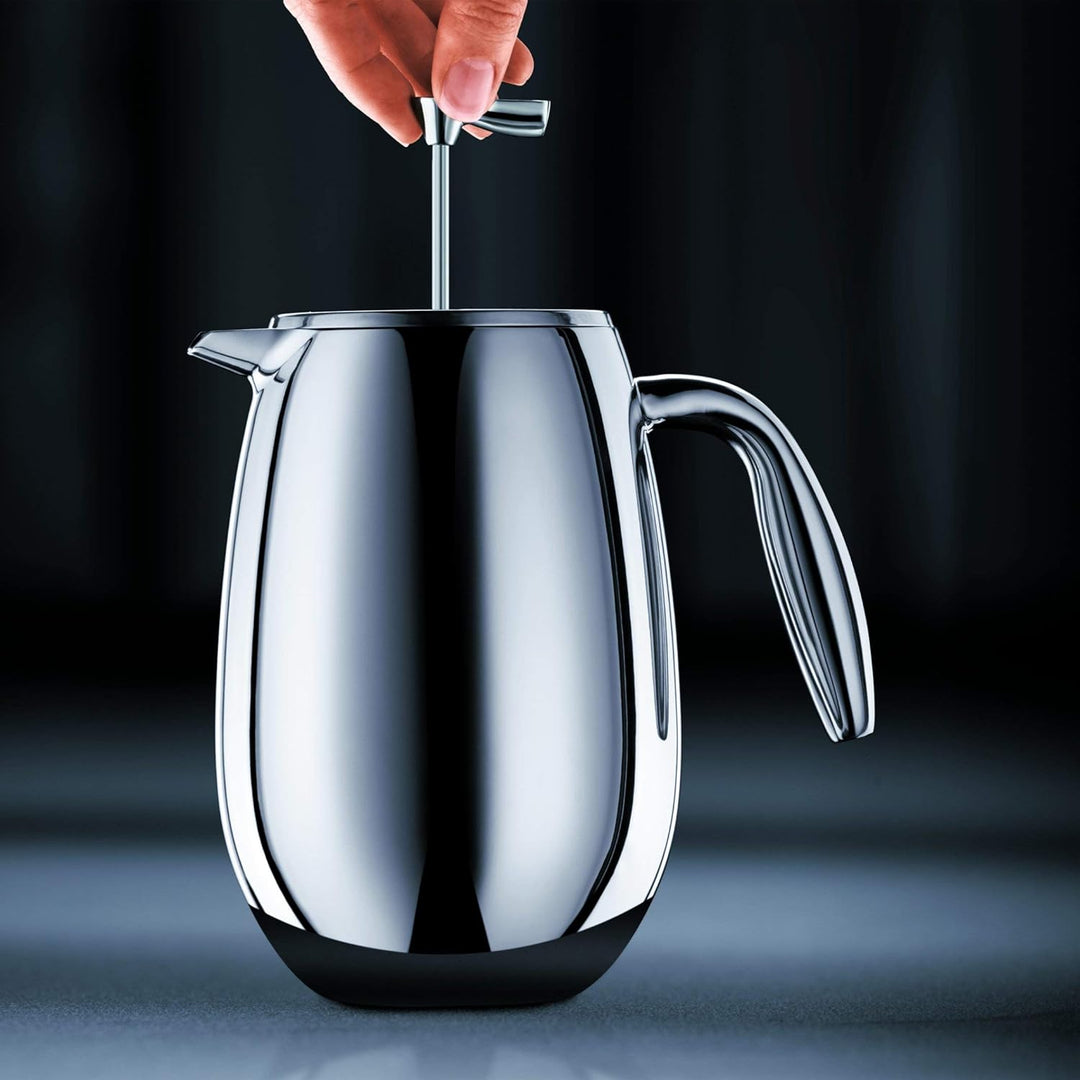 Bodum Doppelwandiger French Press Columbia - 1,5L / 12 Tassen - Edelstahl Matt - Spülmaschinenfest K