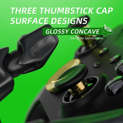 eXtremeRate 13 in 1 Metall Tasten Set für Xbox Elite Series 2 Controller, Megnetic Thumbsticks/D-Pad