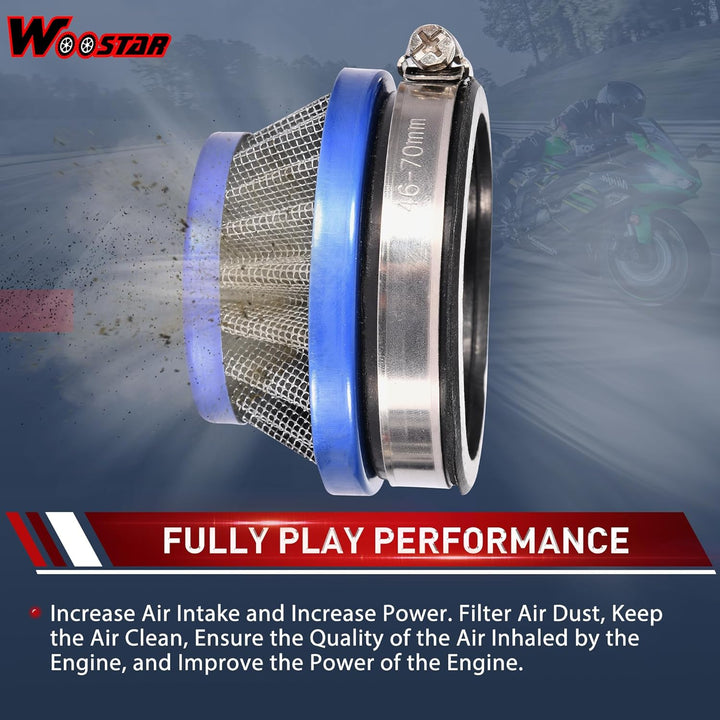 WOOSTAR 19mm Vergaser with Luftfilter Dichtung Versammlung Ersatz für 2 Stroke 47ccm 49ccm Mini ATV