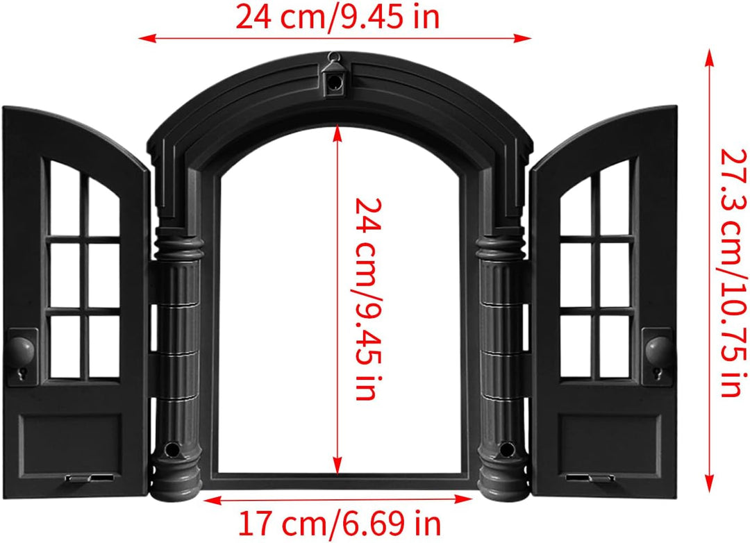 Katzentür für Innenräume,Im französischen Retro-Design mit Einer abschliessbaren Funktion,Katzendurc