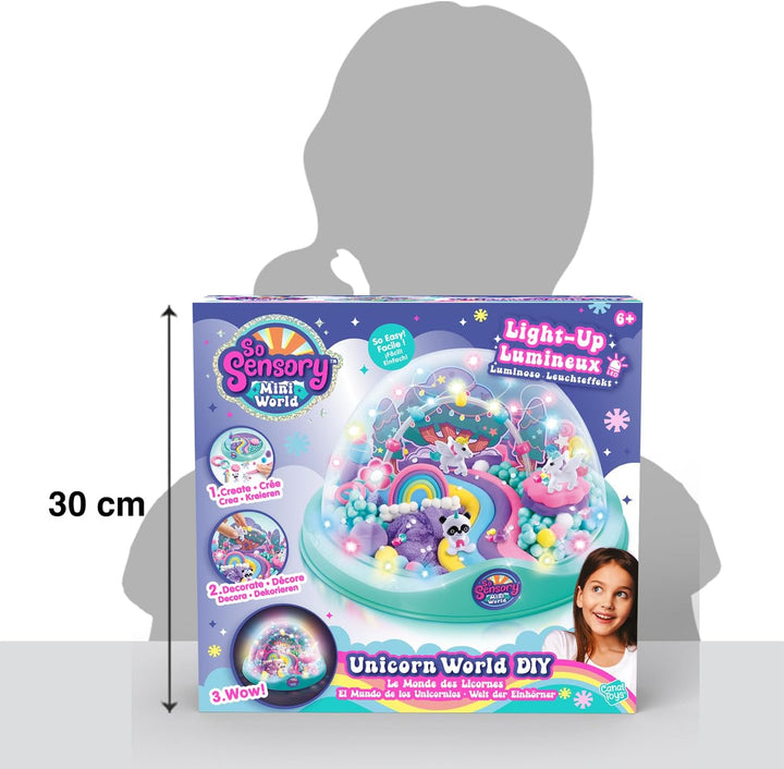 C Toys So Sensory Mini World – Die Welt der Einhörner DIY – Set zum Erstellen Ihrer Welt – Geschenki