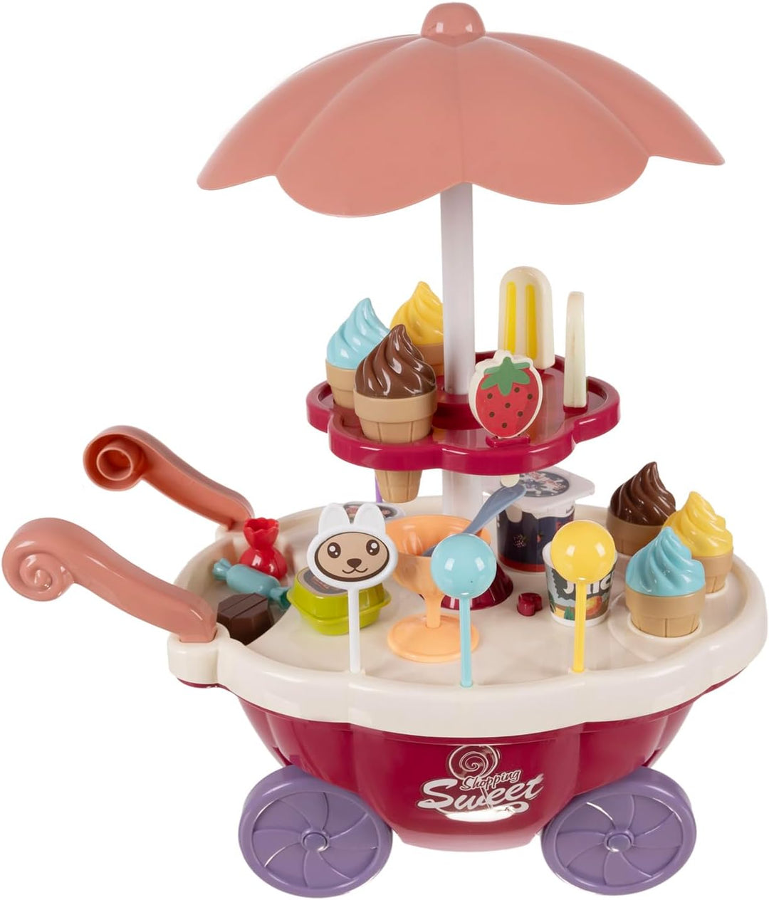 Eisdiele für Kinder Süsswarenladen Sound & Licht EIS Set Zubehör 22733