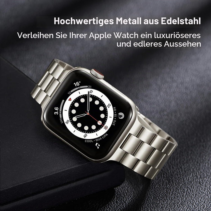 Metall Kompatibel mit Apple Watch Armband 42mm(Series 11 10) 40mm 41mm 38mm, Damen Herren Edelstahl