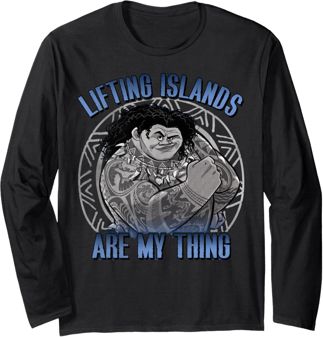 Disney Moana Maui Lifting Islands Are My Thing Portrait Langarmshirt