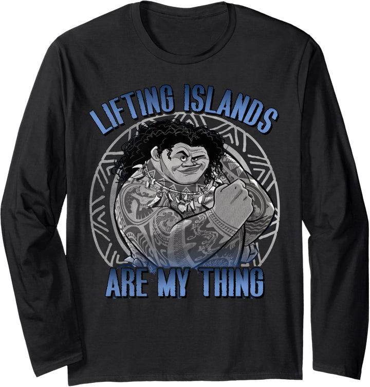 Disney Moana Maui Lifting Islands Are My Thing Portrait Langarmshirt