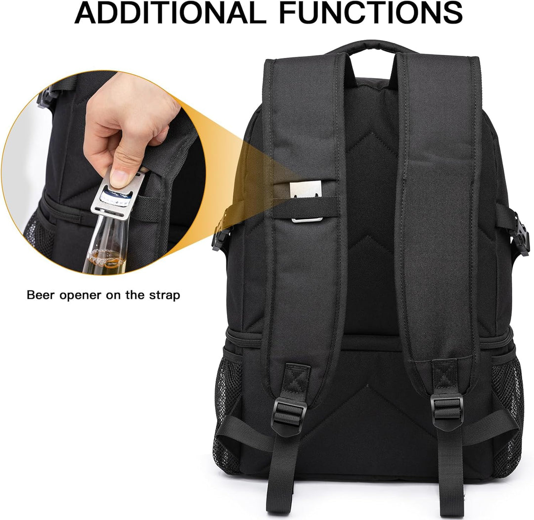Kühlrucksack 28L Isolierter Kühltasche Picknickrucksack Doppelte Schicht Klein Thermo Rucksack für C