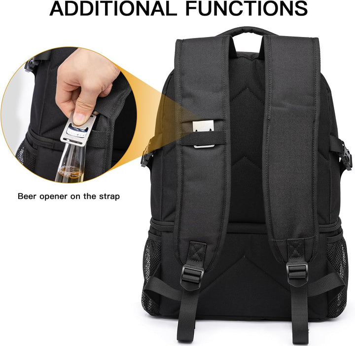 Kühlrucksack 28L Isolierter Kühltasche Picknickrucksack Doppelte Schicht Klein Thermo Rucksack für C