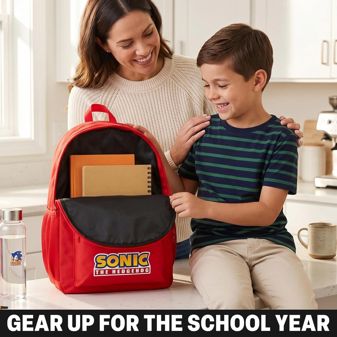 Get Trend Sonic The Hedgehog Rucksack Jungen, 46 x 32 x 16 cm, Verstellbarer Reisetasche für Schule