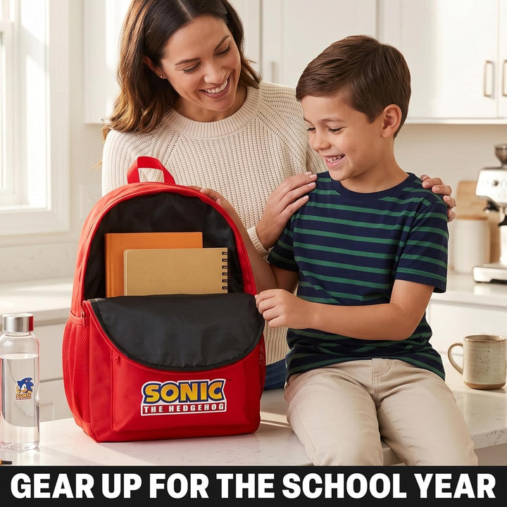 Get Trend Sonic The Hedgehog Rucksack Jungen, 46 x 32 x 16 cm, Verstellbarer Reisetasche für Schule