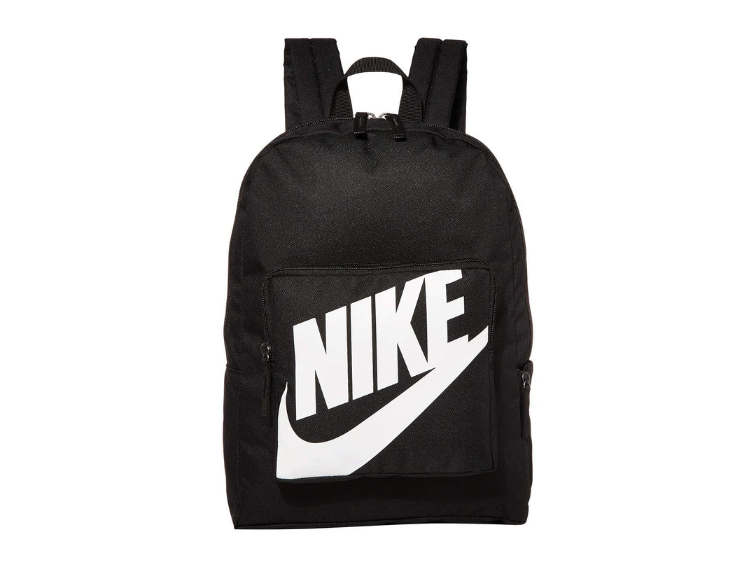Nike Unisex Kinder Classic Rucksack (1er Pack) 16 Lang Schwarz/Schwarz/Weiss, 16 Lang Schwarz/Schwar