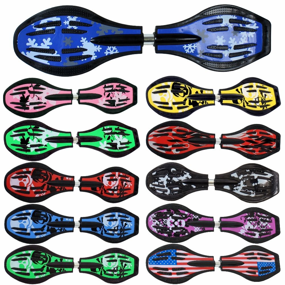 FunTomia Waveboard Original Mach1 Kugellager inkl. Tasche - Bis 120kg - (Verschiedene Farbdesigns) B