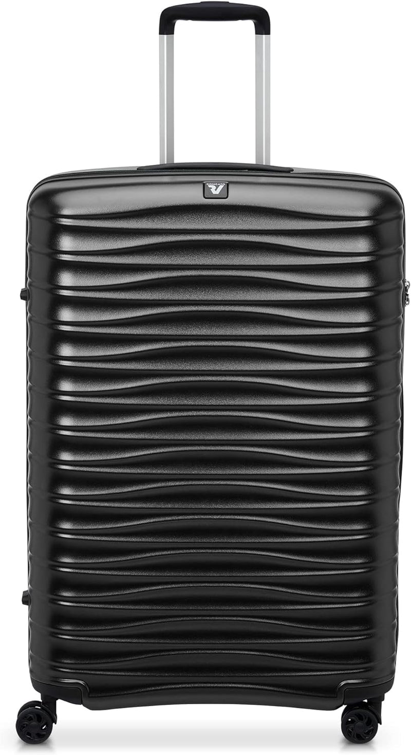 RONCATO Wave - 4-Rollen-Trolley L 75 cm Black Schwarz, Schwarz