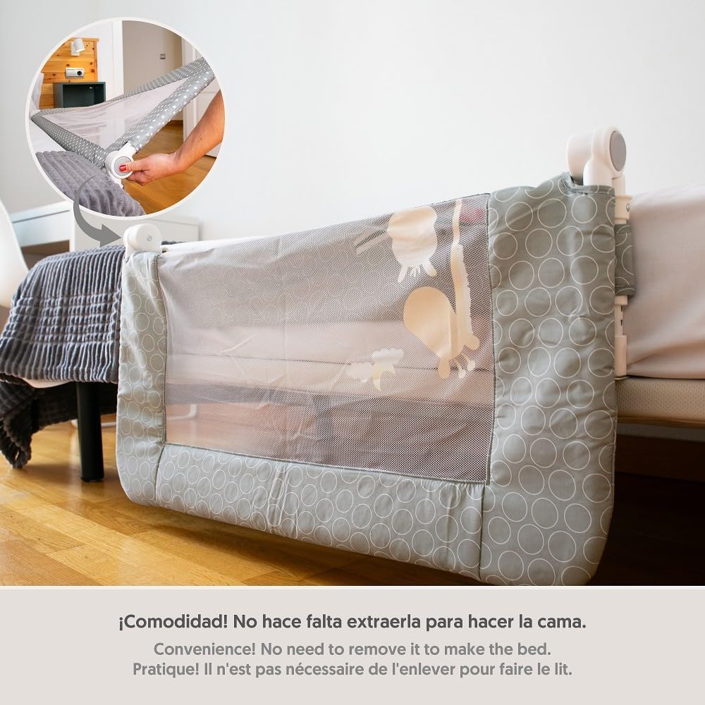 Interbaby - Klappbares Geländer für Kinderbetten - Dschungel, 90 cm, 2600 g,